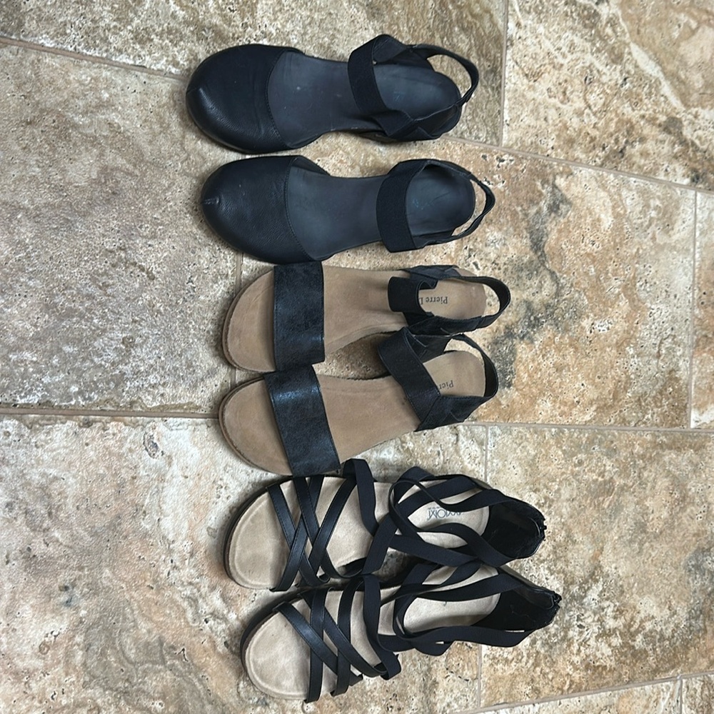 Three pair of ladies shoes